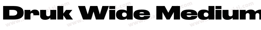 Druk Wide Medium Trial字体转换